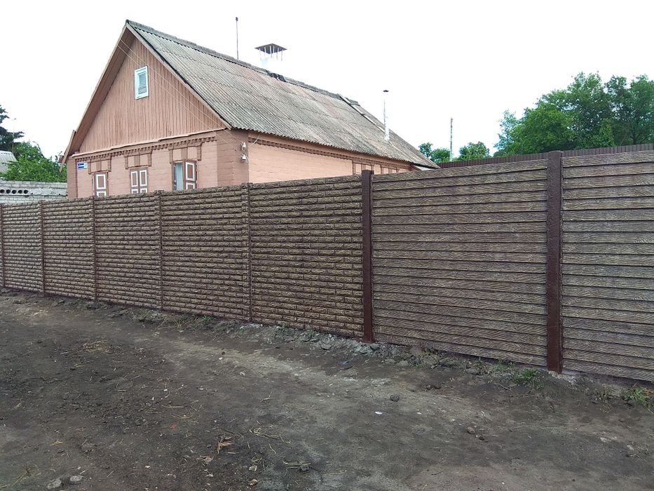 Двухсторонний еврозабор!!Производство.Установка.Покраска.