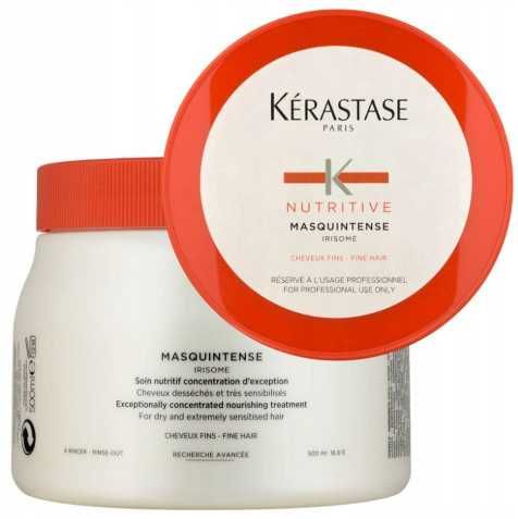 Kérastase Nutritive Masquintense Maska do Włosów Nawilżająca Regenerująca do Włosów Bardzo Suchych Cienkich i Grubych Odżywcza Kuracja Proteinow 500ml