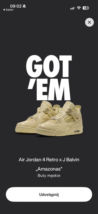 Jordan 4 x J Balvin