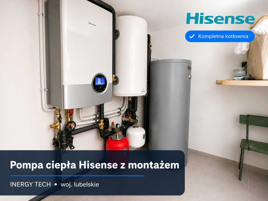 Pompa Ciepła 10 kW Hisense Hitachi z kompletnym montażem