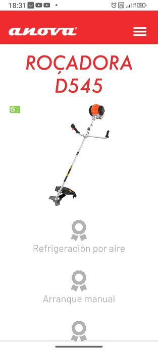Roçadeira como nova usei uma vez
