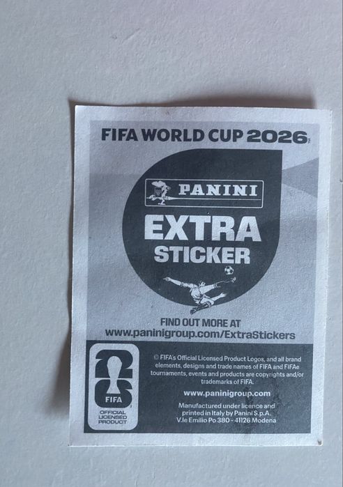 Cromo panini extra