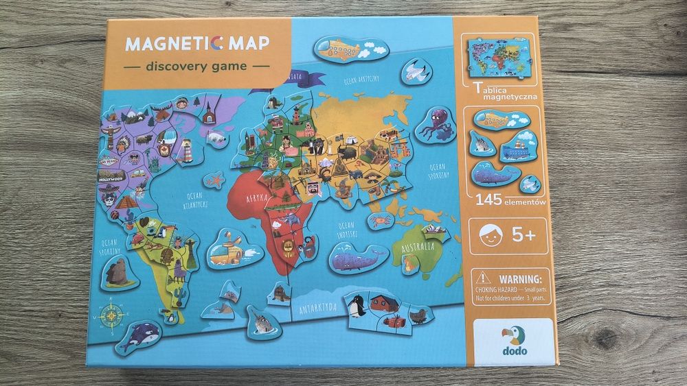 Tablica magnetyczna - Mapa świata