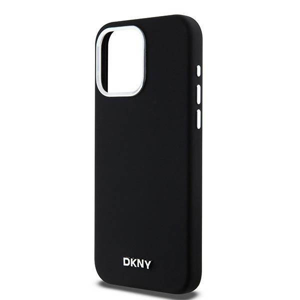 DKNY DKHMP14XSMCHLK iPhone 14 Pro Max6.7" czarny/black hardcase Liquid Silicone Small Metal Logo MagSafe