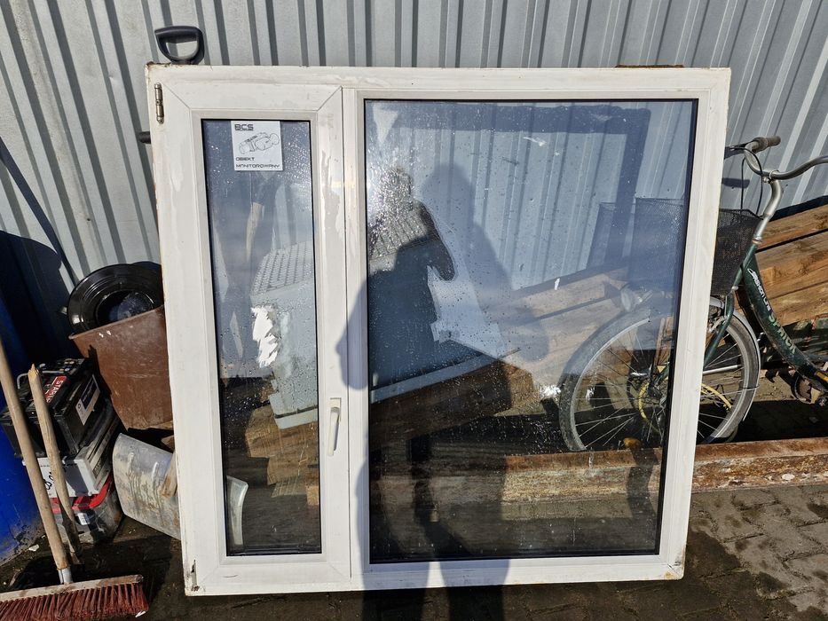 okno witryna PCV częściowo otwierana 145 x 147 cm