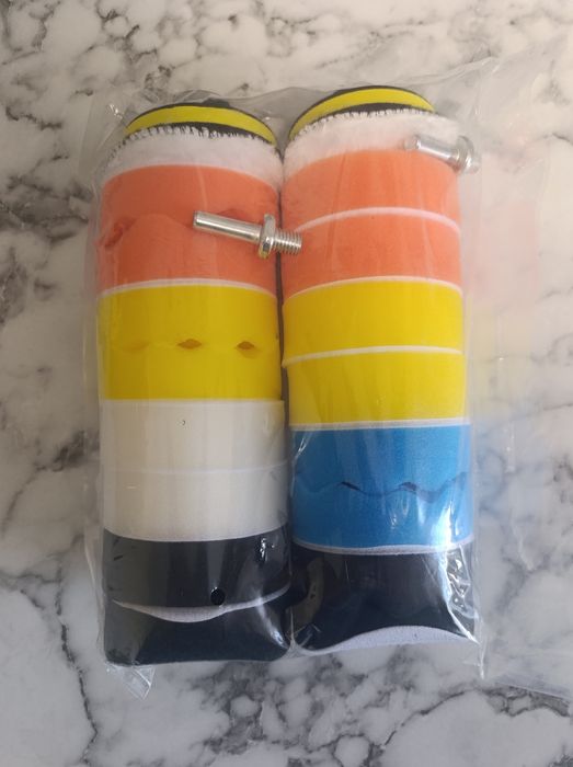 Полировальные спонжи 80 мм, 22 шт – набор для авто, шлифовка и полиров