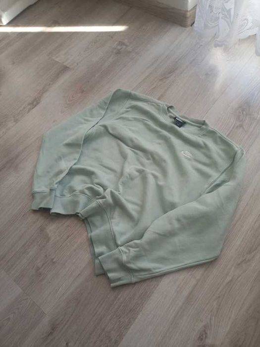 mietowo Zielone hoodie bez kaptura nike basic crewneck vintage unisex