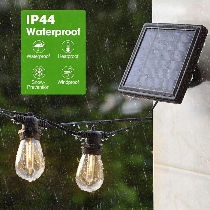 Solarna Girlanda Ogrodowa LED, 15 m, 15 żarówek!