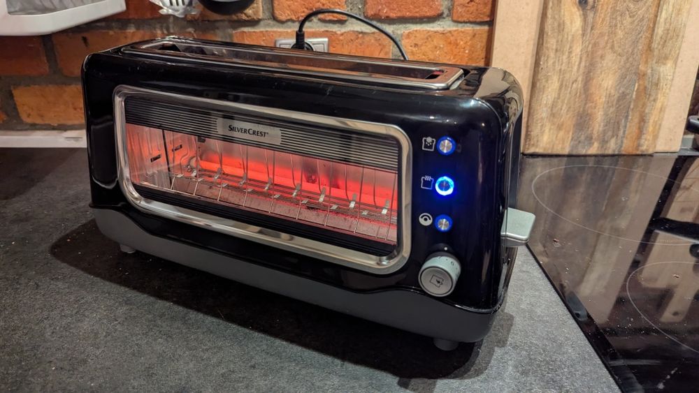 Toster SilverCrest SLTG 1100 A1 • 1100 W • Podgląd przez szybkę