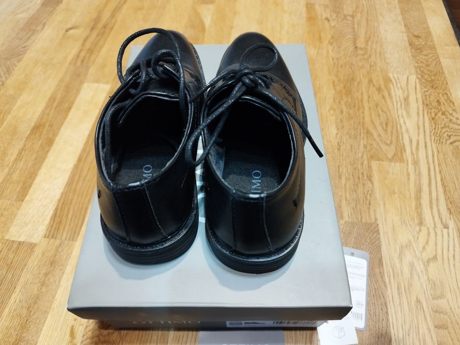 Buty komunijne dla chłopca czarne skóra rozmiar 32 firma Ottimo