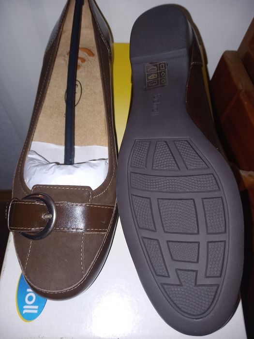 Sapato castanho dr scholl novos 38