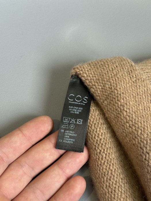 Кашемировая шапка COS в бежевом цвете (оригинал)