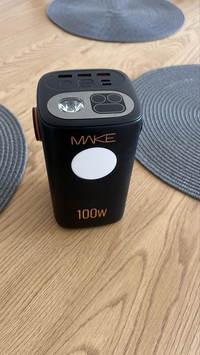 Повербанк Make 100W PD+QC 60000 mAh Black (MPB-601BK)