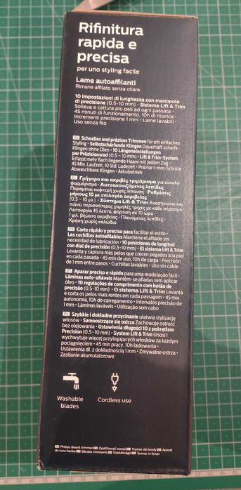 Philips Trimmer Series 3000 – 9 em 1 (barba, corpo, nariz e cabelo) - Nova
