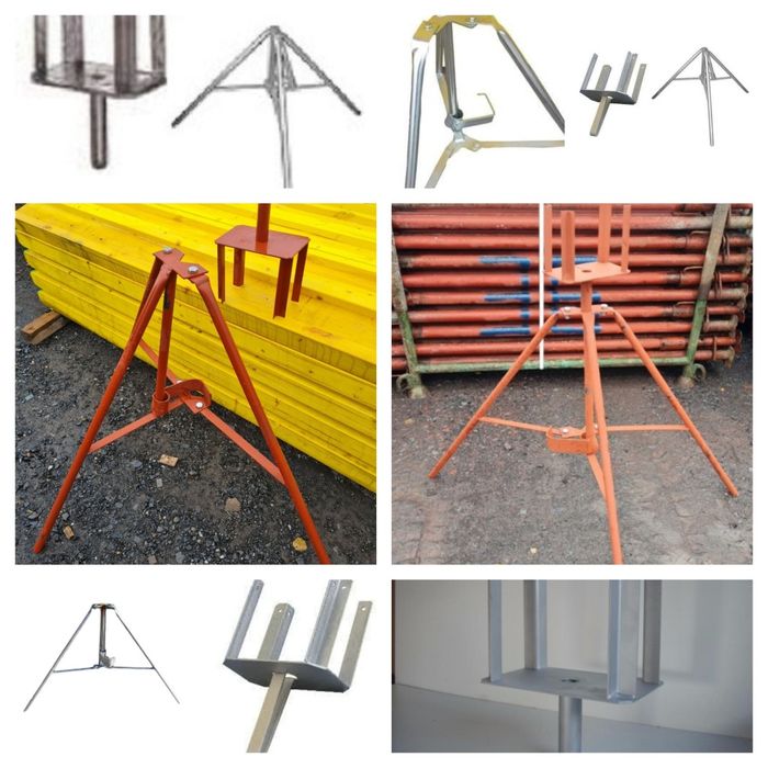 Głowica Krzyżowa Doki Trójnogi Stemple Budowlane