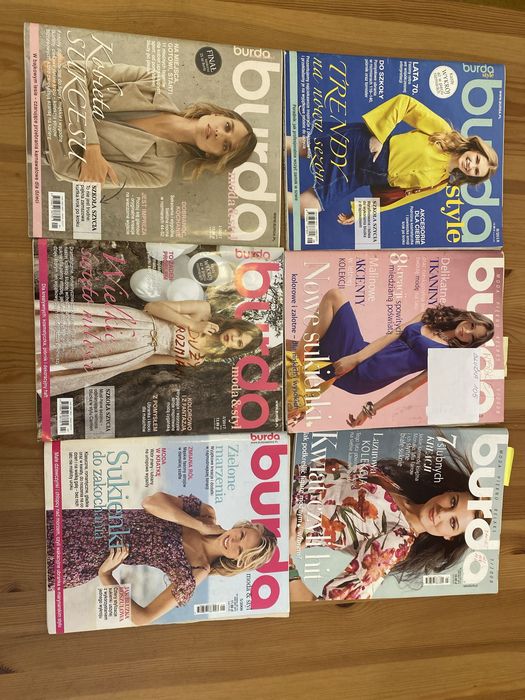 Burda kompletna z wykrojami