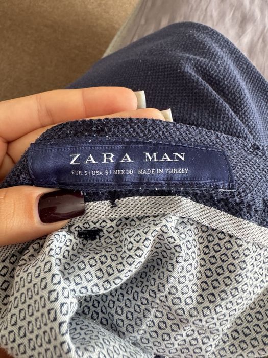 Чоловічі класичні шорти Zara Man синього кольору