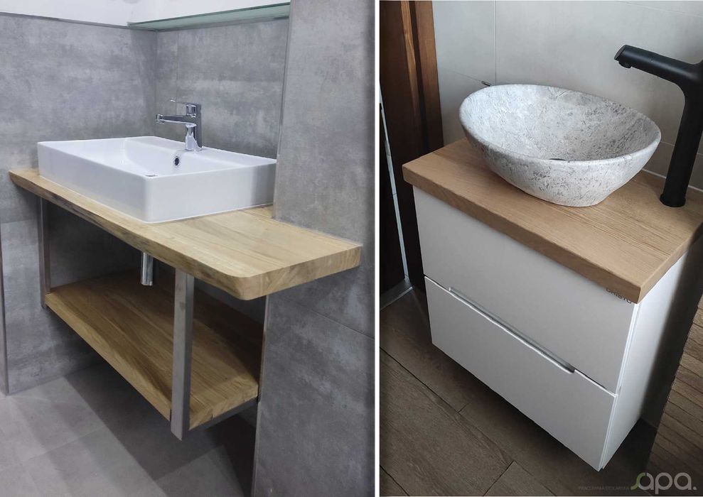 LITE BLATY drewniane DĄB JESION - stoliki półki parapety - producent
