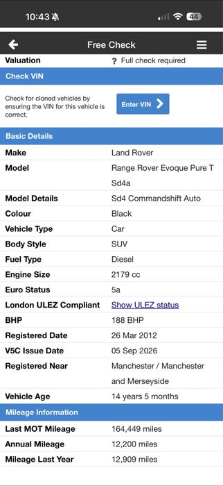 2012 Land Rover Evoque 2.2diesel automat Anglik