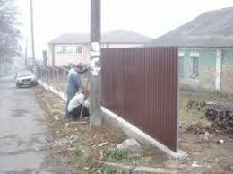 Заборы из металлопрофиля