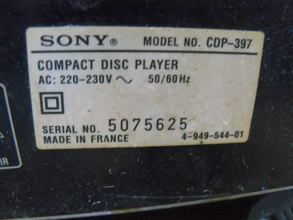 Sony CD Technics i deck