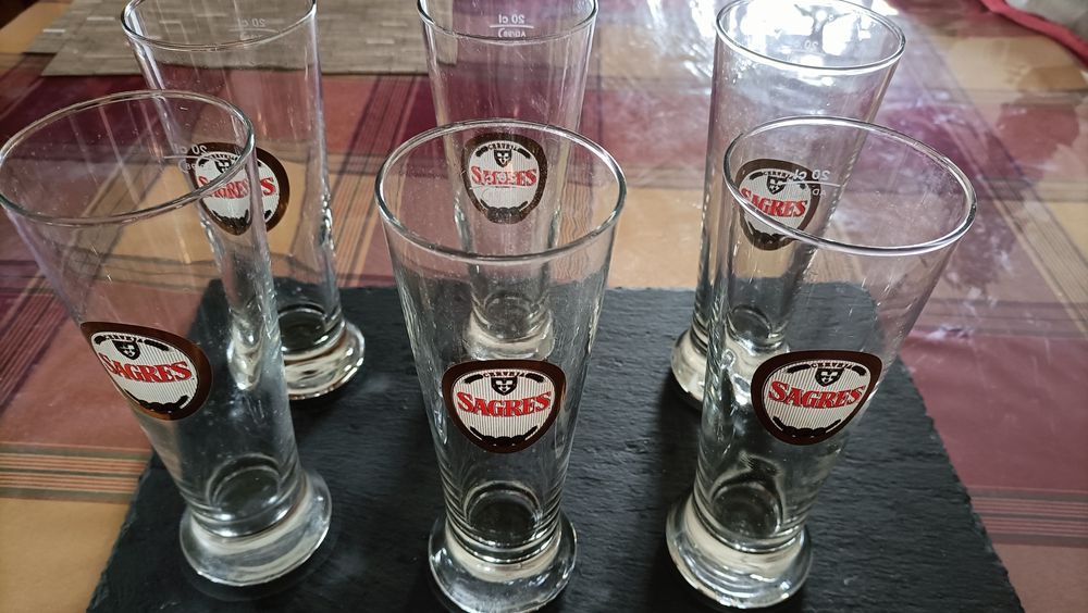 Copos de vidro para fino