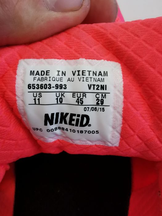 Air max 90 nike ID Custom All Red