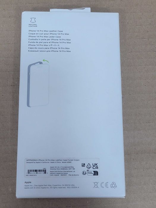 Iphone 14 Pro Max Leather Case Forest Green selada