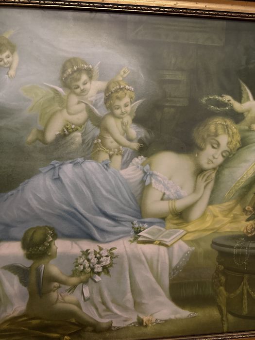 Zabytkowy obraz Noc przedślubna