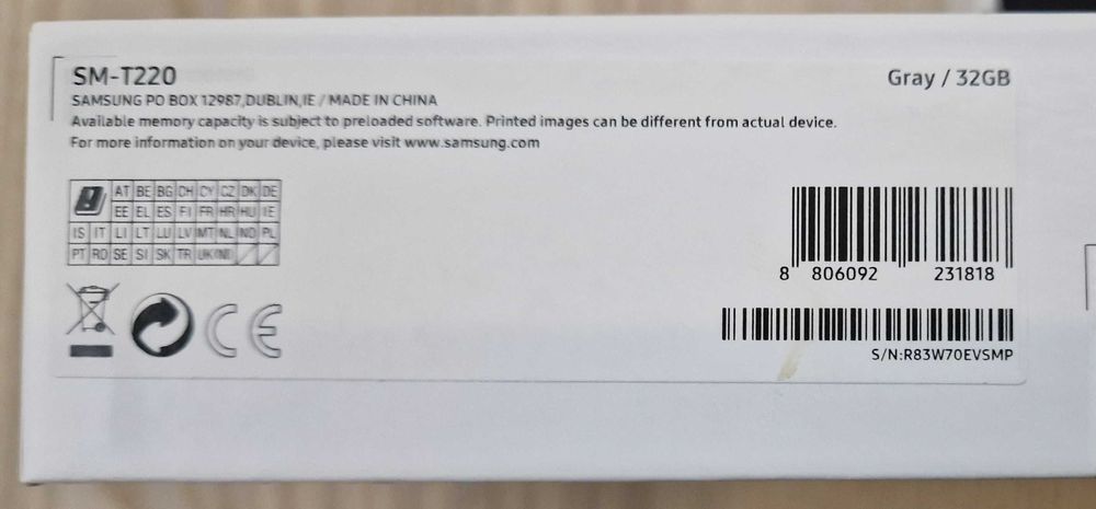 Tablet Samsung Galaxy Tab A7 Lite T220