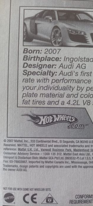 Audi R8 Hot Wheels