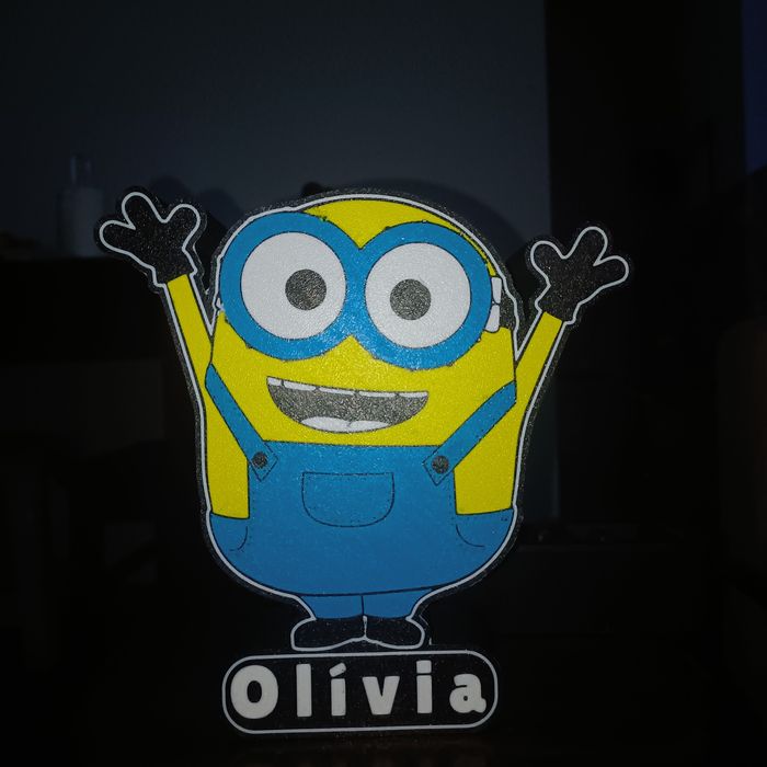Luminária temática minion