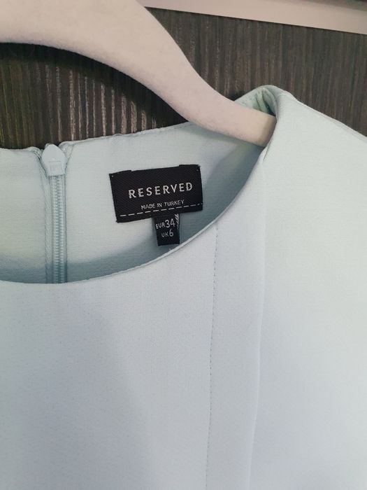 Sukienka Reserved  34/XS niebieska elegancka
