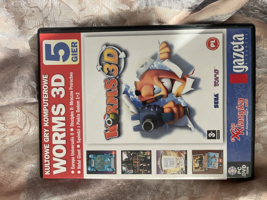Worms 3D PL plus 4 gry PC