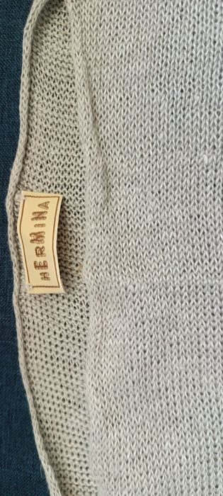 poncho z naturalnego materiału