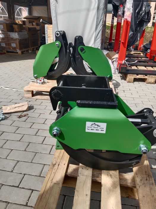 Chwytak do minikoparki / chwytak do koparki / chwytak 125 cm / Mocowanie Lehnhoff / Verachtert / Easy Lock