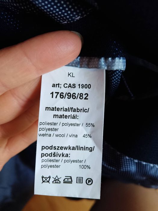 Garnitur męski młodzieżowy komplet marynarka spodnie