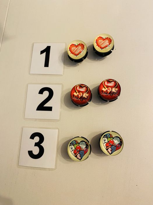 Komplet Guzików do torebki oBag ml moonlight serca serduszka 2 sztuki