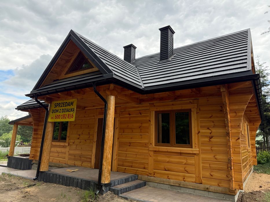 Nowy dom z bala przy lesie – stan deweloperski - Widok 4