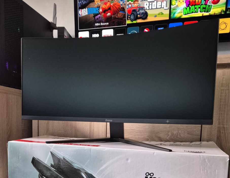 Monitor 34" iiyama G-Master GB3466WQSU HDR 144hz 1440p ultrawide komplet
