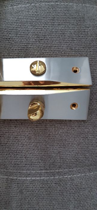 Ручки дверні. Siba Bari Матовий Нікель/золото