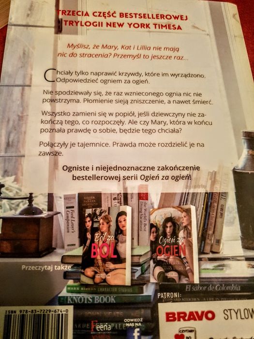 Ból za ból Ogień za ogień Popiół za popiól powieść