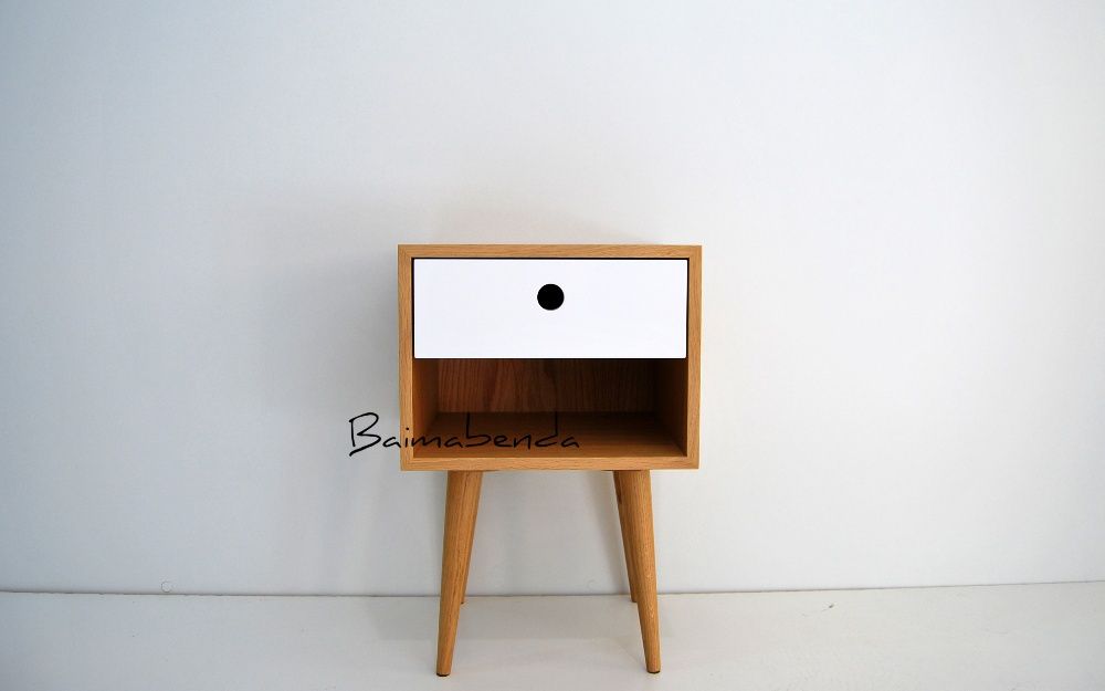 Par de Mesas de Cabeceira retro vintage estilo nordico