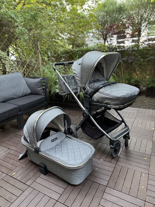 Wózek 2w1 Venicci tinum 2.0 szary srebrny