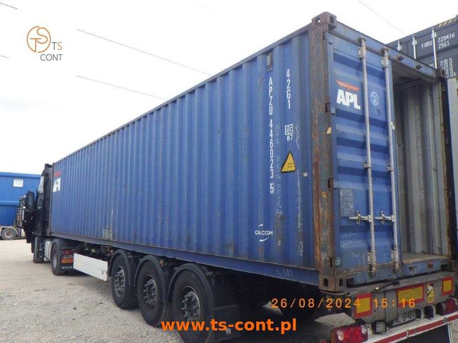 Kontener morski magazynowy budowlany 40 DV używany – TS-CONT