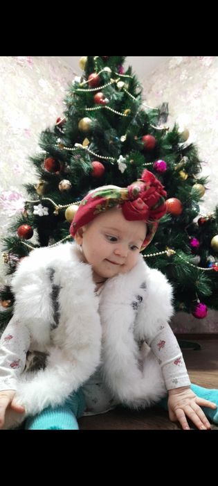 Жилетка на овчині від 6міс до 1,5 року дівчача