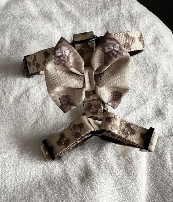 Szelki PUPPYMOUR dla psa rozmiar S, wzor TEDDY BEAR