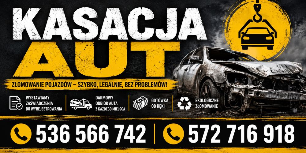 Auto złomowanie szybki odbiór