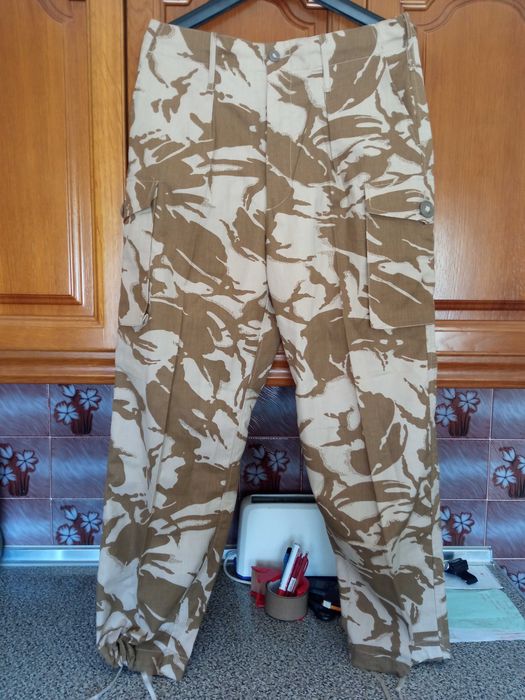 Calças militares camufladas DPM Deserto do Exército britânico Ripstop militar