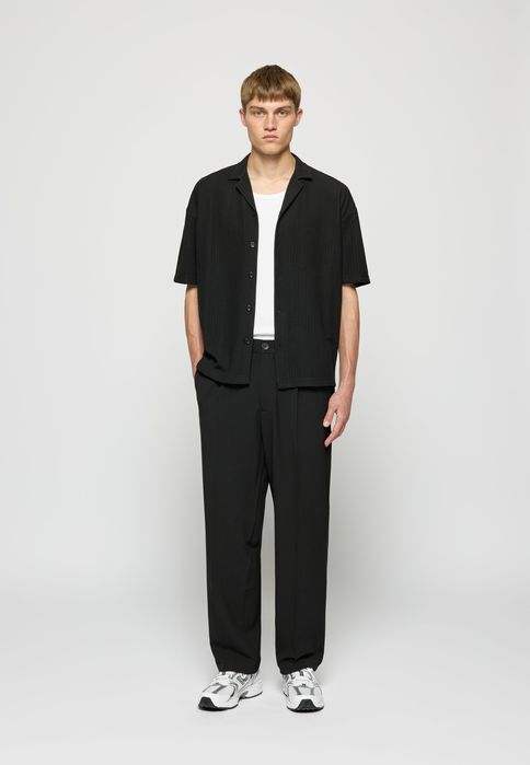 Burocs 40 L Spodnie Męskie Czarne Materiałowe Br-1505 D2512